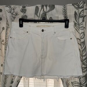 White American Eagle Denim Mini Skirt